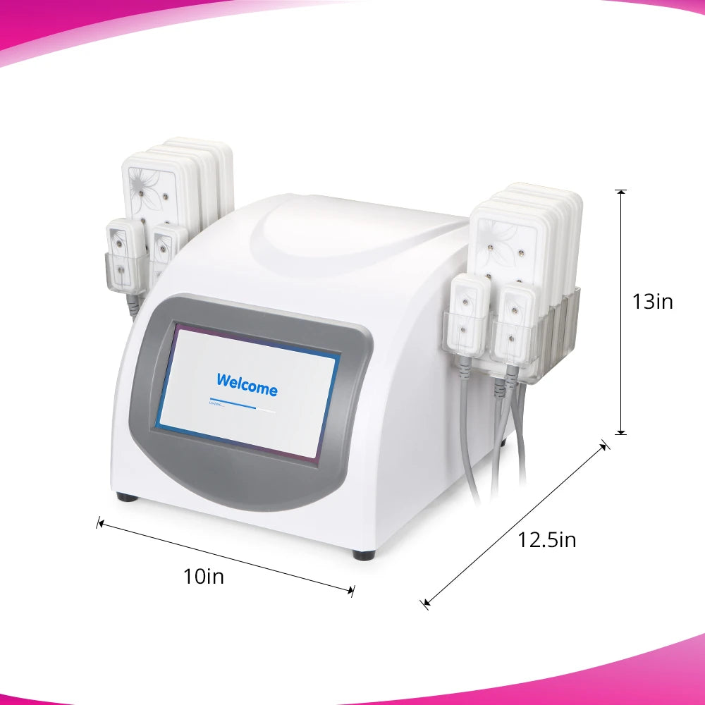 product size of 5mw 10 Pads Laser Led LLLT Machine 10 Pads For Home Use