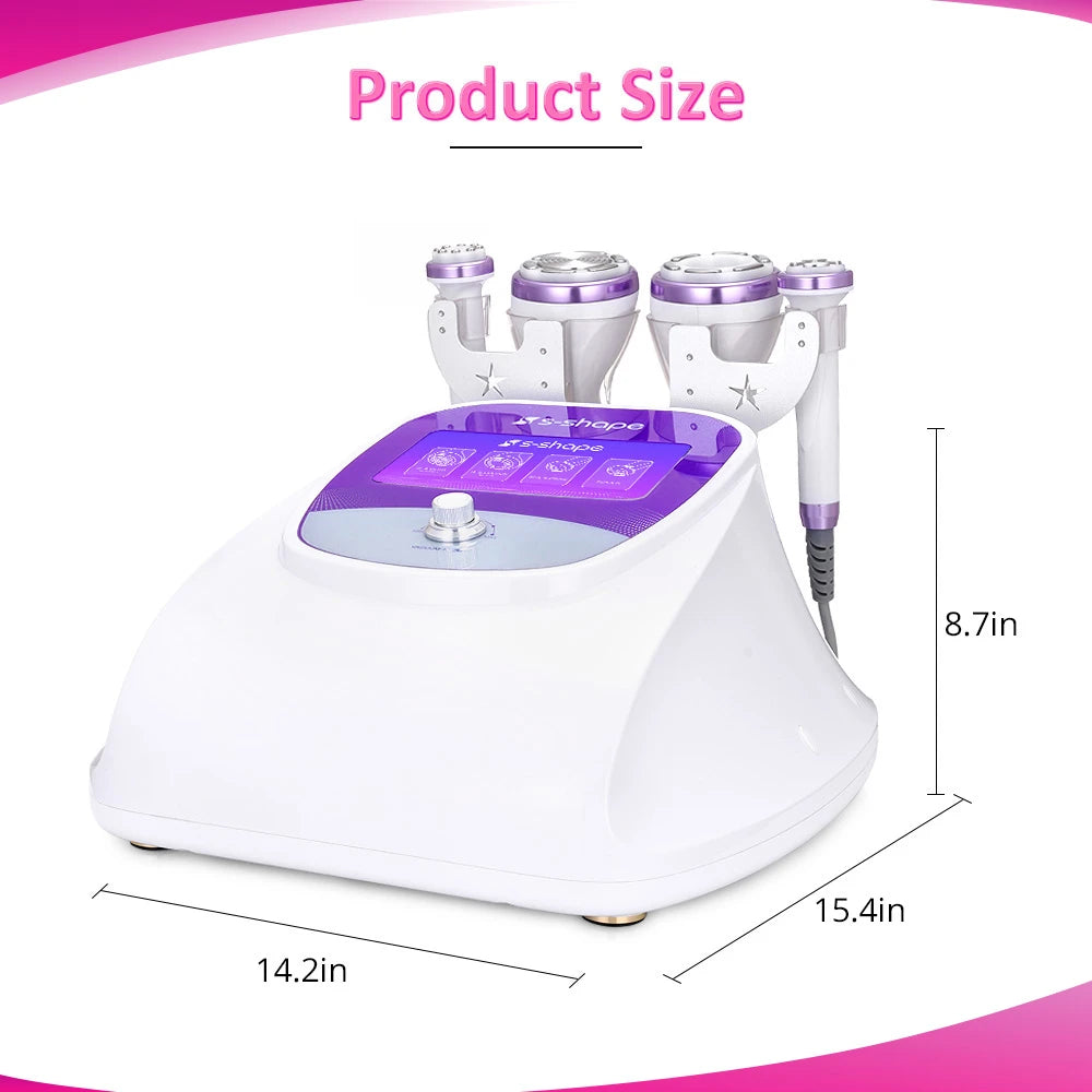 The product size of S-Shape 30K Cavitation 2.5 Ultrasonic Cavitation Machine