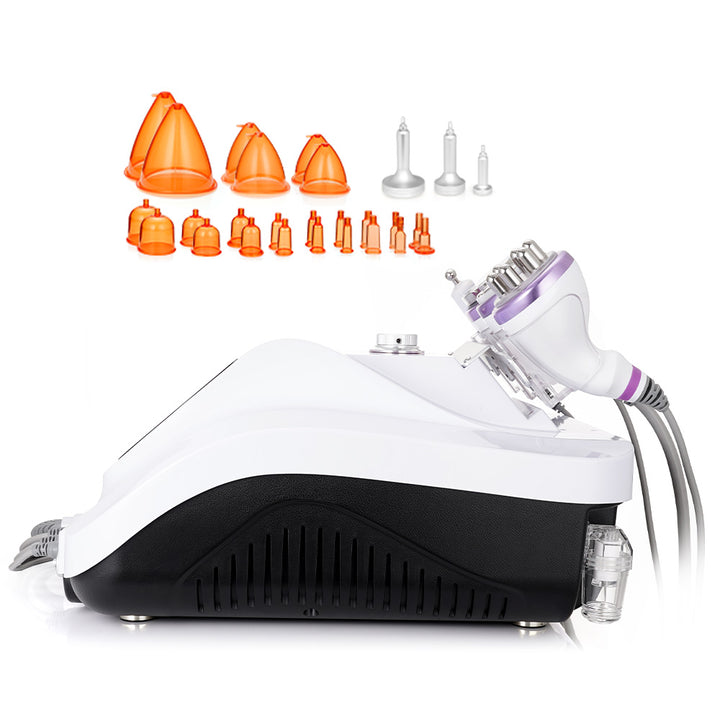 side view of 80k cavitation radio frequency vacuum therapy machine