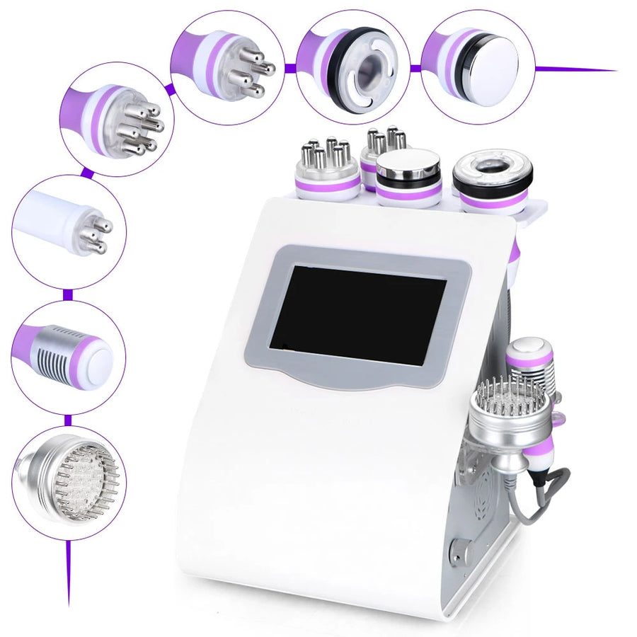 8 IN 1 40K Unoisetion Cavitation Radio Frequency Vacuum Cavitation Machine
