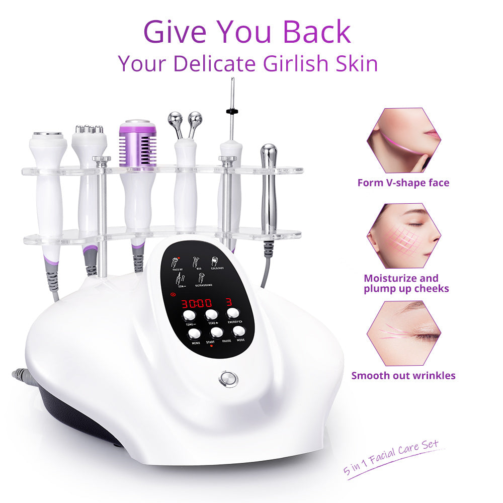 functions of Microcurrent Facial Ultrasonic Hot&Cold Hammer Ultrasonic Device