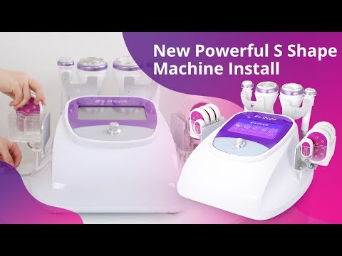 How to install 6 in 1 Professional Ultrasonic Cavitation 2.5 30K Radio Frequency Machine