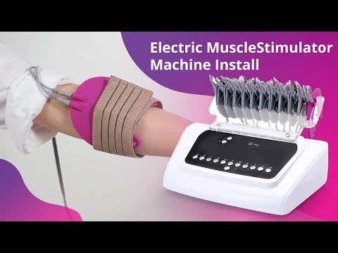 how to install 2 in 1 Bio Electrical Muscle Stimulation EMS Machine