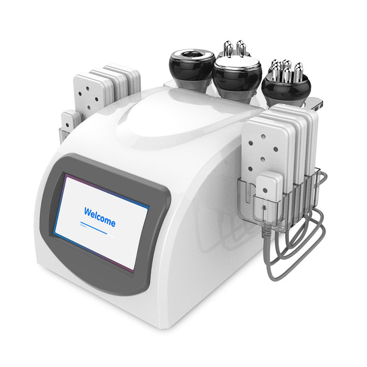 right side view of 6 In 1 Ratio Frequency Vacuum Ultrasonic Cavitation Machine