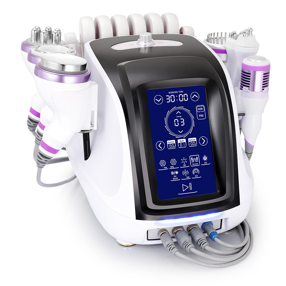 Left side view of 9 IN 1 Multifunction Body Contouring Beauty Machine