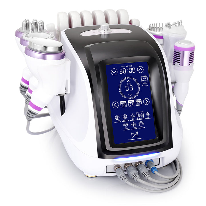 Left side view of 9 IN 1 Multifunction Body Contouring Beauty Machine