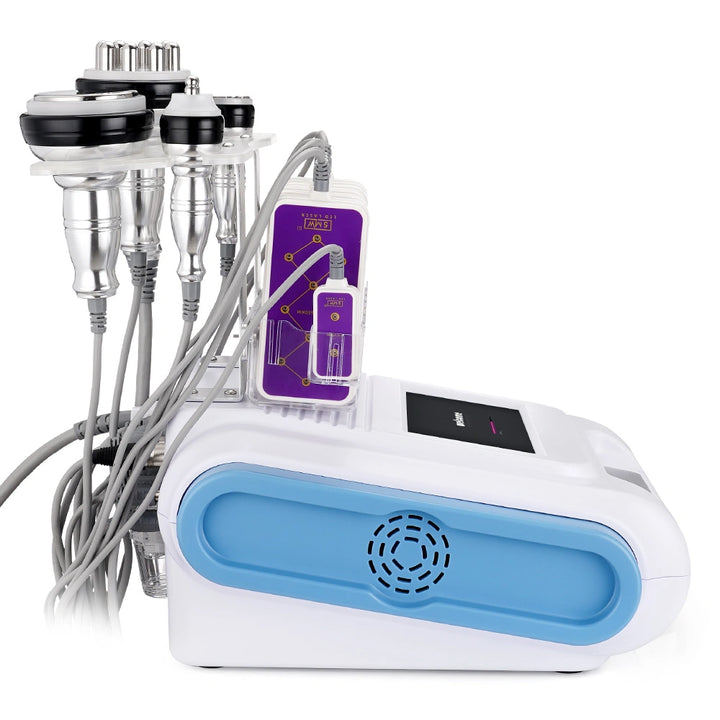 left side view of 6 in 1 40K Cavitation Radio Frequency Vacuum Machine