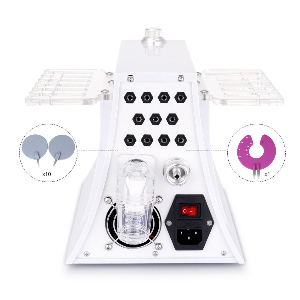 interfaces of 2 In 1 Microcurrent Muscle Electric Stimulation Machine