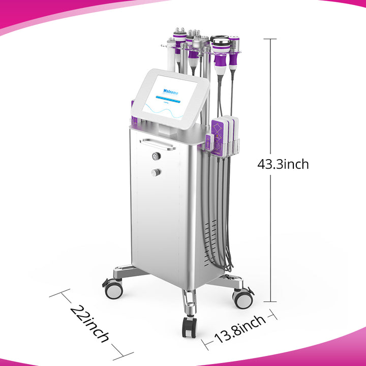 Product size of 9 in 1 Stand Vacuum Cavitation Machine