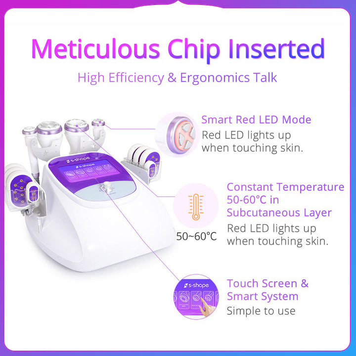 Chips inserted in S Shape Cavitation 30K Machine