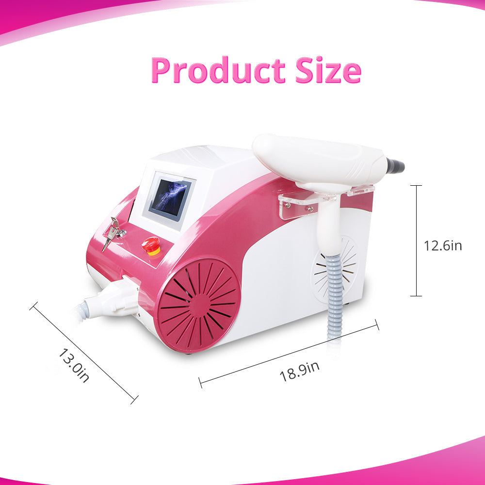 product size of Yag Tattoo and Eyebrow Lipline Removal Machine