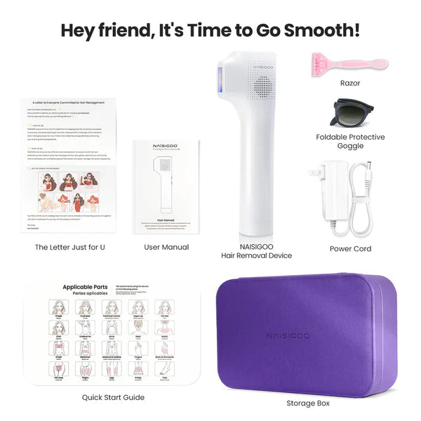 NAISIGOO IPL Laser Hair Removal Device For Women and Men