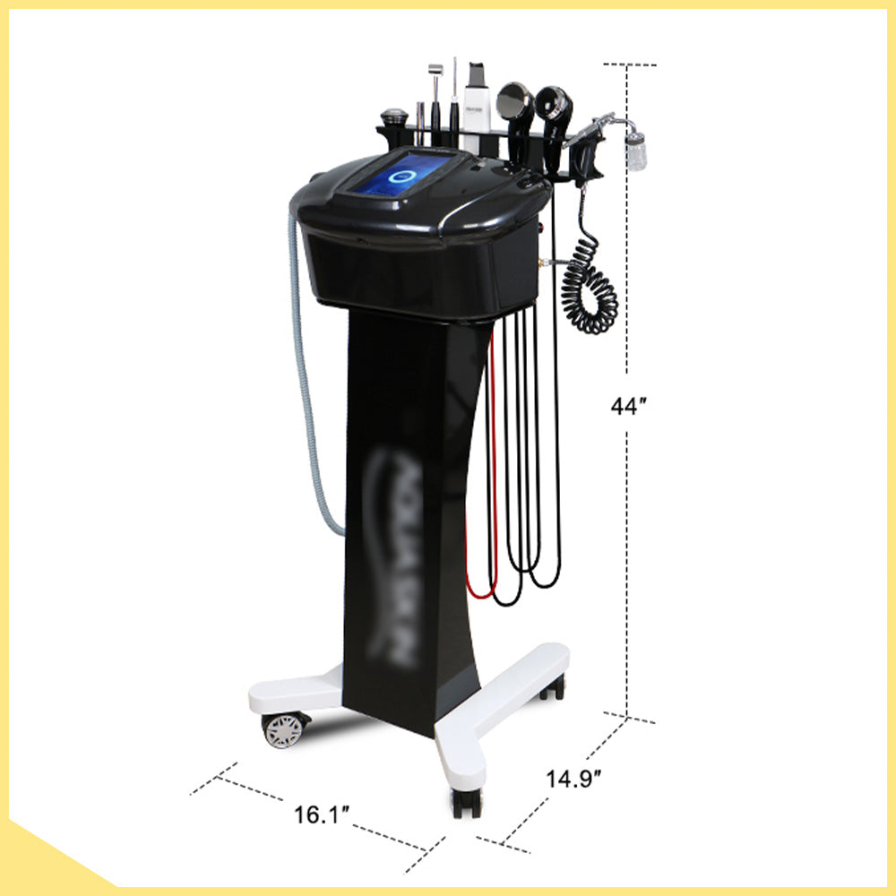 product size of 6 In 1 Ultrasound Skin Scrubber Ion Sprayer Cooling Machine