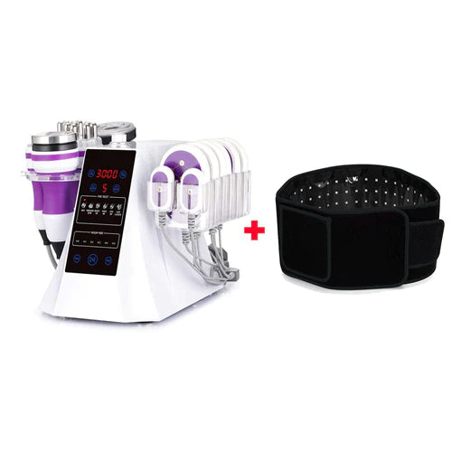 6 In 1 Ultrasonic Cavitation Machine With Red Light Therapy Belt