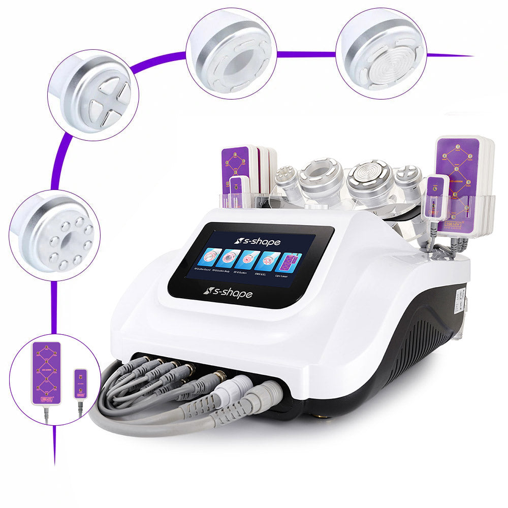 All sets of 6 in 1 S Shape 30k Cavitation Machine