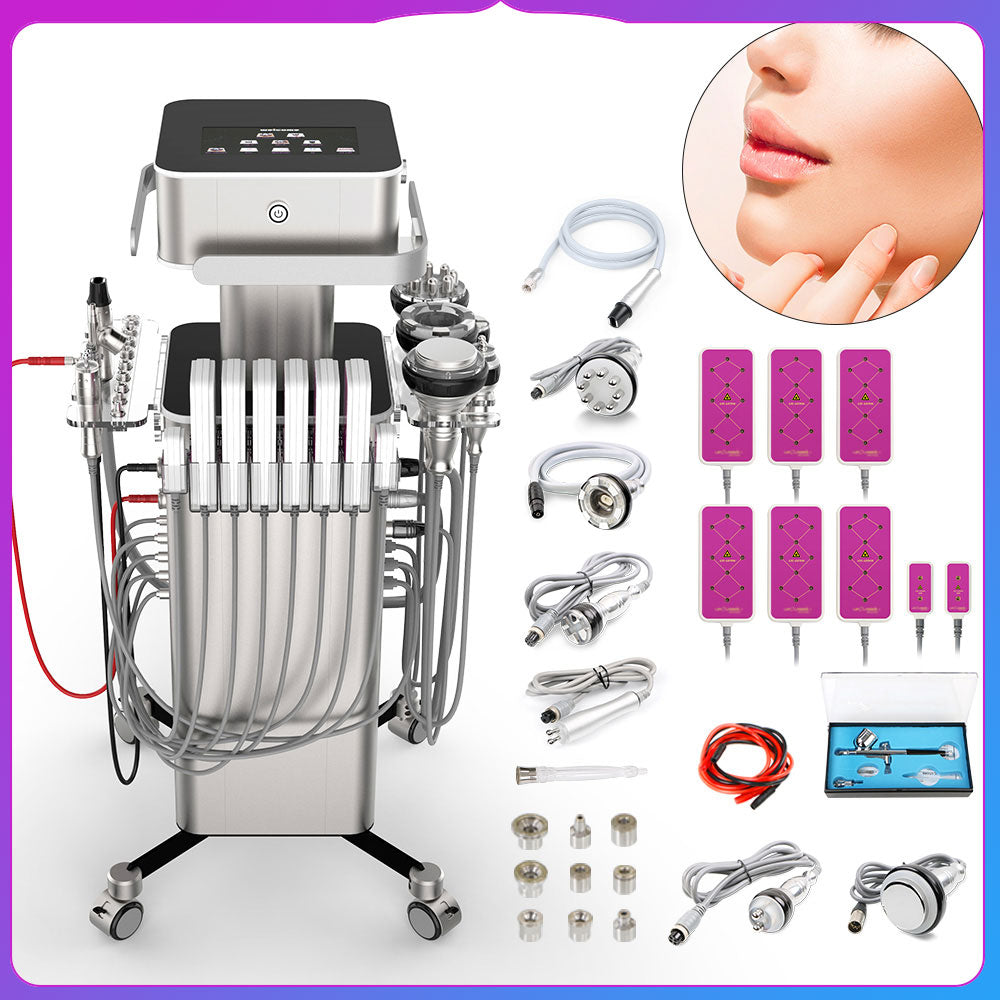 all sets of 8 in 1 Professional Unoisetion Cavitation Machine