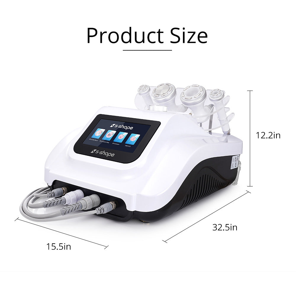 product size of S-SHAPE Ultrasound Cavitation Machine