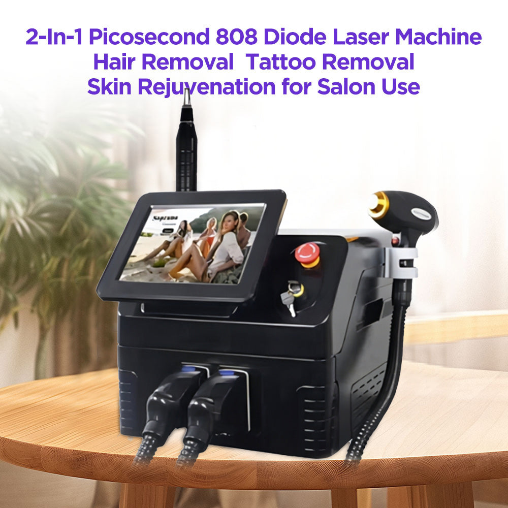 2-In-1 Picosecond 808 Diode Laser Machine Hair Removal Tattoo Removal