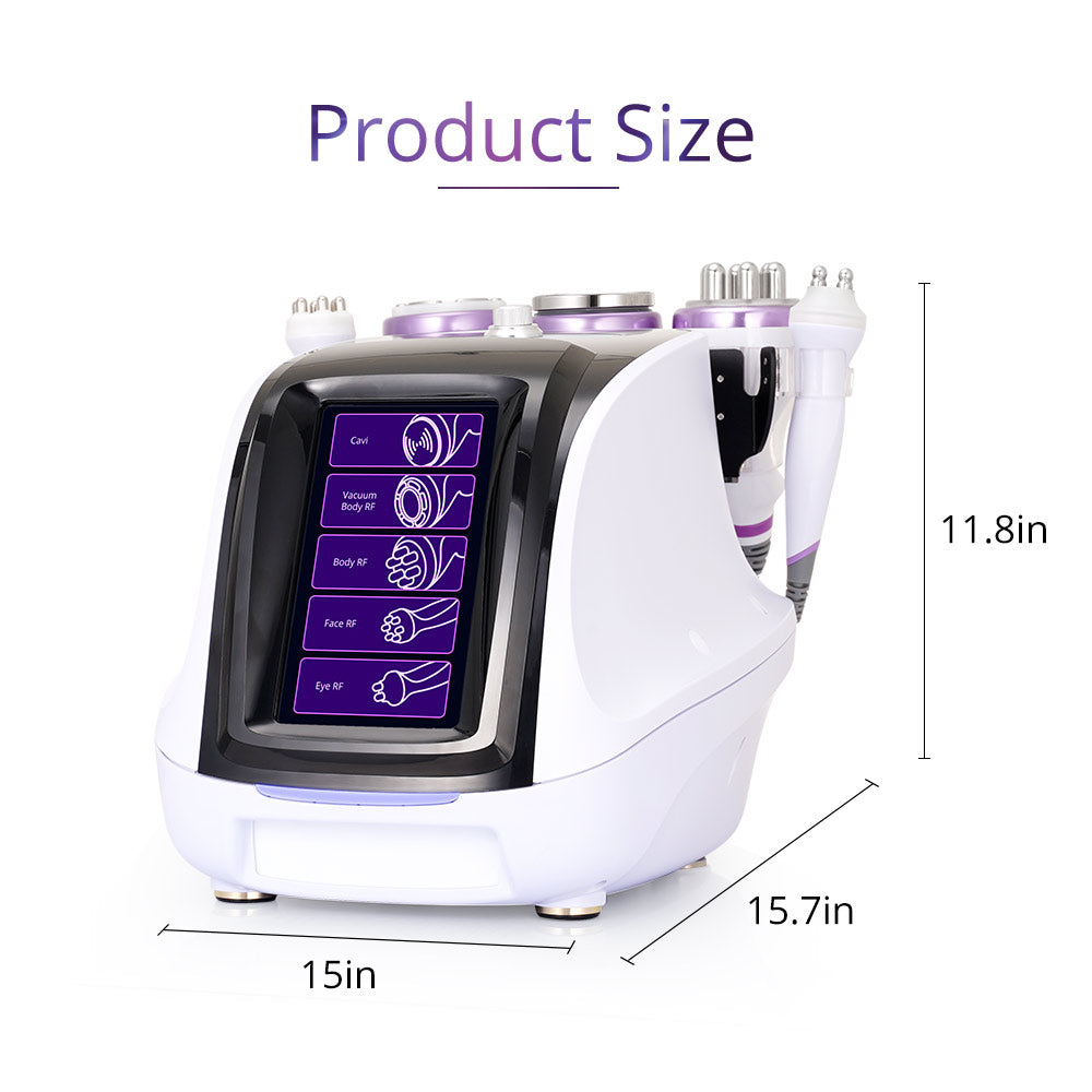 product size of 5 In1 40K Cavitation Radio Frequency Facial Machine