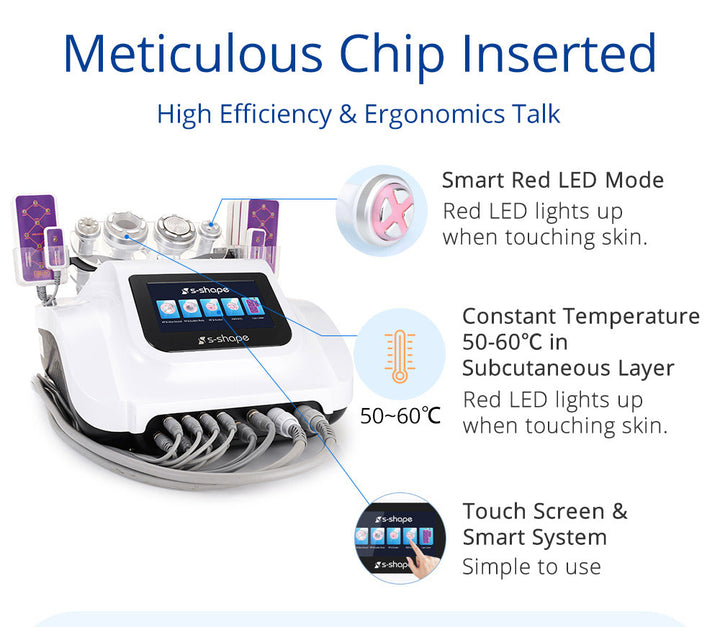 Chip in 6 in 1 S Shape 30k Cavitation Machine