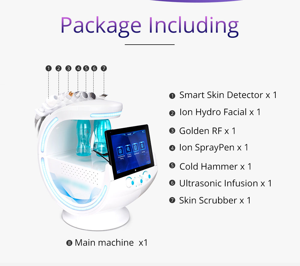 package listing of 7 in 1 Multifunctional Oxygen Therapy Machine