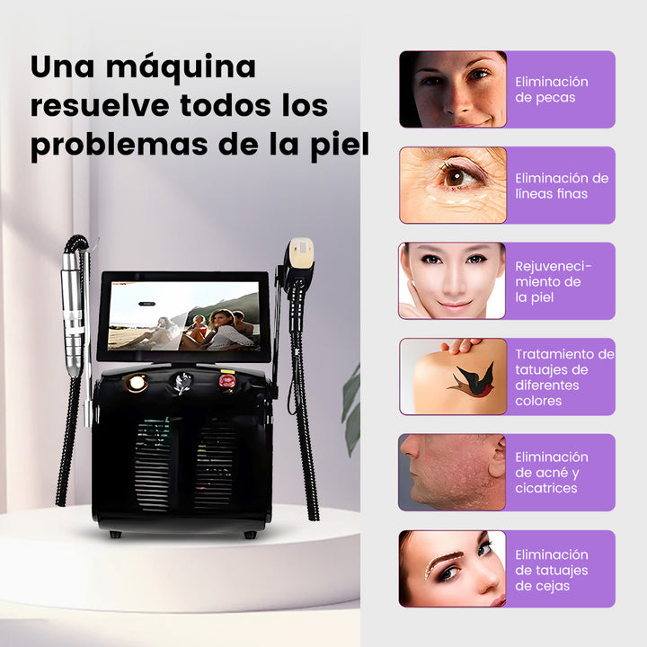 2In1 High-Power Pico Laser Diode Laser Machine For Tattoo Hair Spots Removal