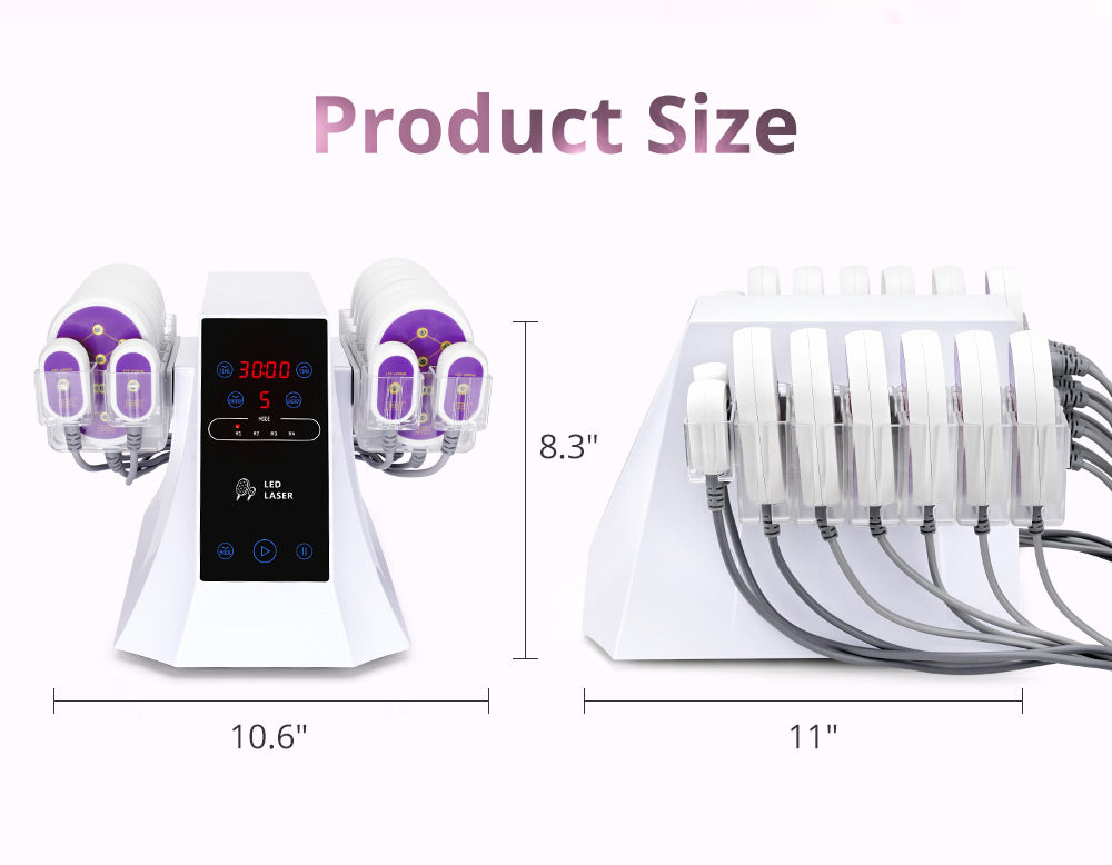 product size of the machine