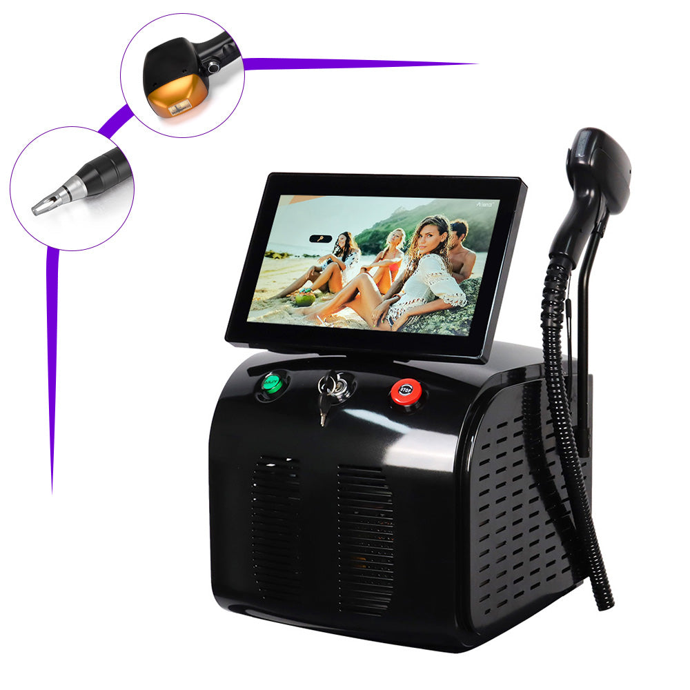 2In1 High-Power Pico Laser Diode Laser Machine For Tattoo Hair Spots Removal