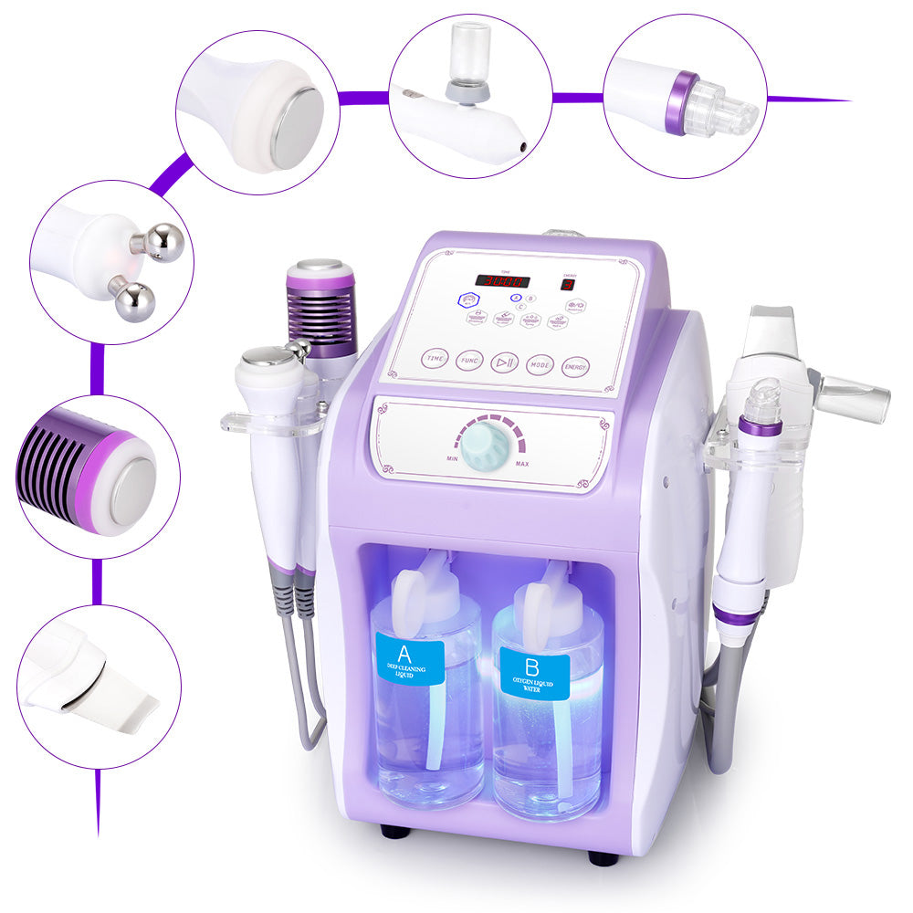 Peneelily 6 in 1 Hydra Dermabrasion Blackhead Removal Skin Scrubber Deep Cleaning Machine
