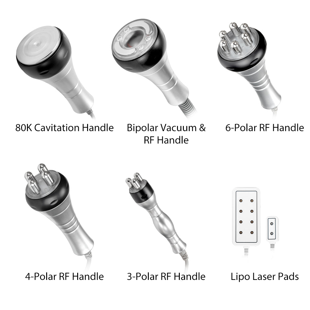 6 In 1 80k Cavitation Machine With Vacuum Radiofrequency For Body Contouring