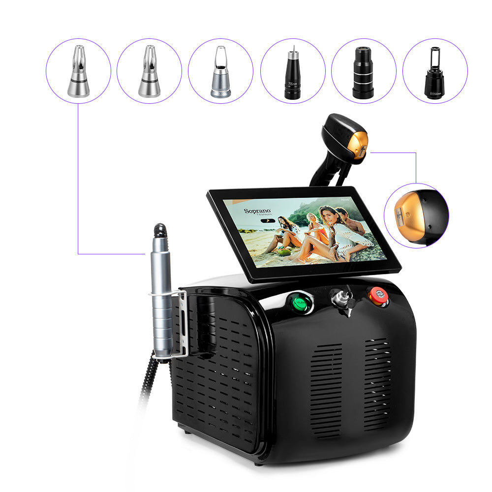 2In1 High-Power Pico Laser Diode Laser Machine For Tattoo Hair Spots Removal