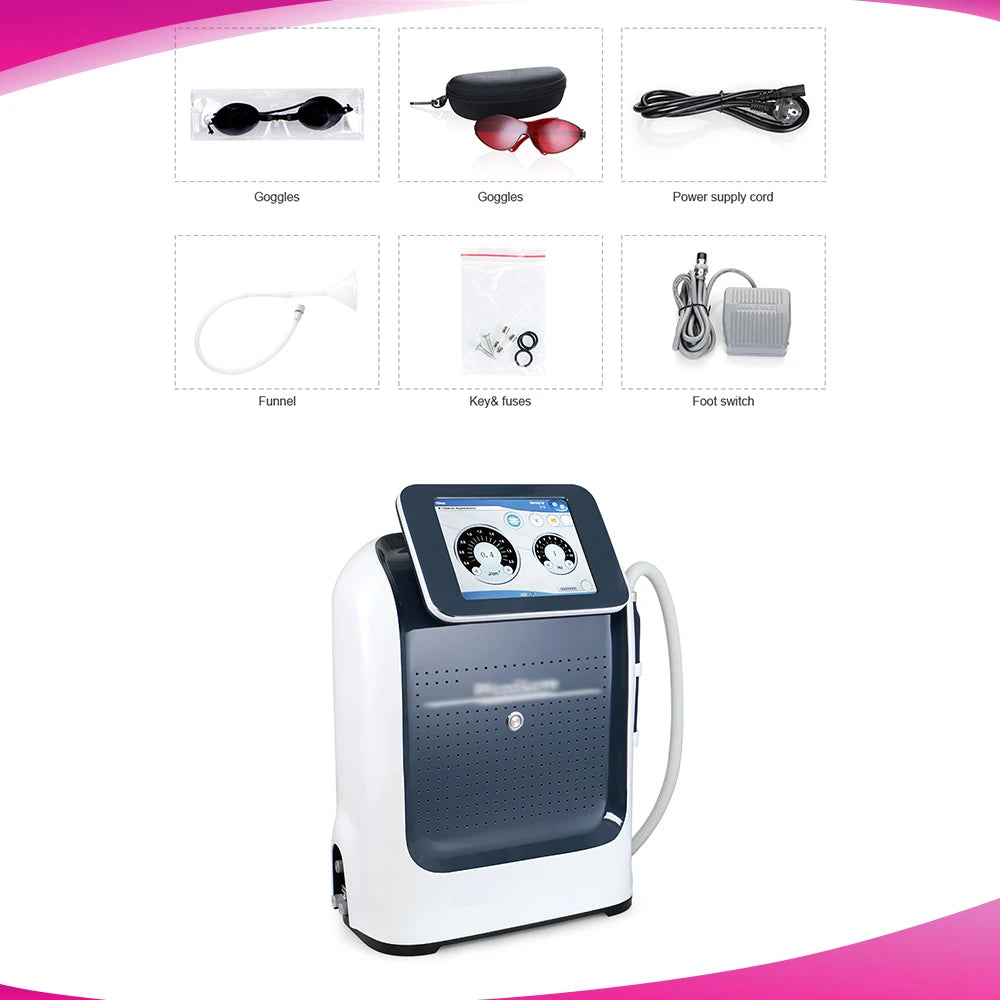 Package list of Picosecond Laser Tattoo Removal Machine