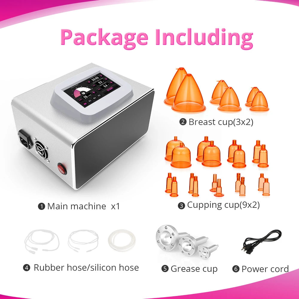 The package list of New Vacuum Buttock Lifting Breast Enlargement Machine