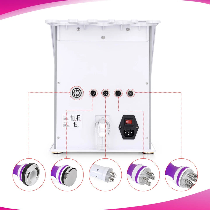 The interfaces of 5 in 1 Ultrasonic Cavitation Machine