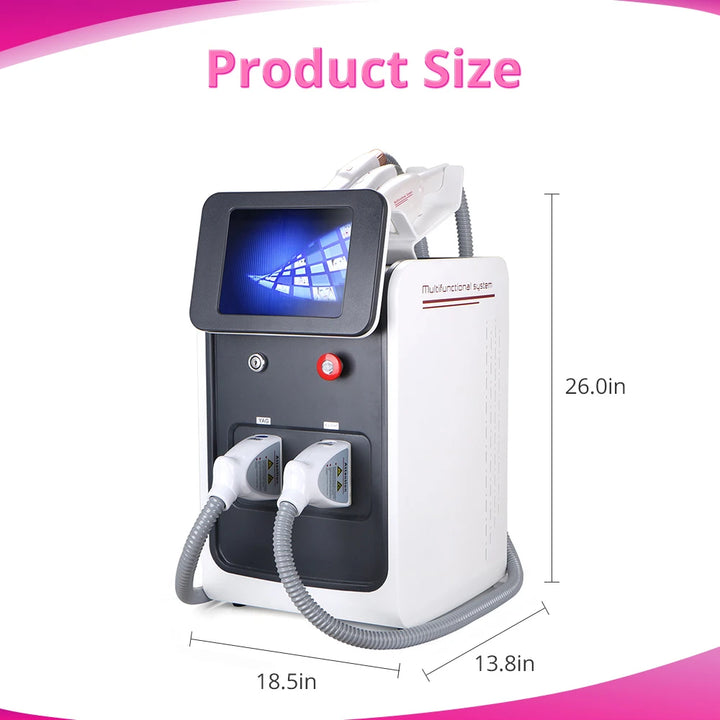 product size of 3 In 1 Permanent Laser Tattoo Removal Machine