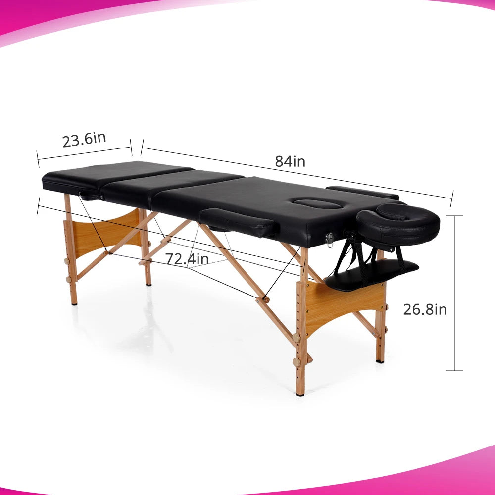 Porduct size of Massage Table