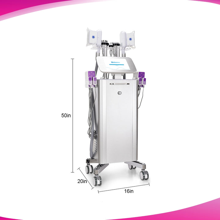 Product size of Professional 5 In 1 Vertical Cavitation Machine