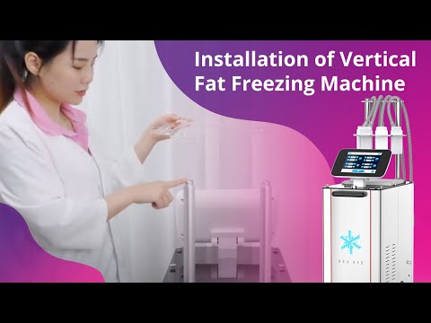 installation of Standing 4 Pads Cold Freezing Machine