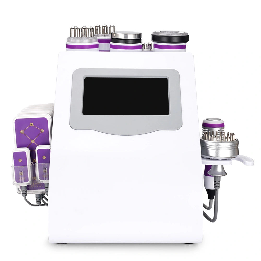 The Front View of 9 In 1 Ultrasonic Cavitation Machine