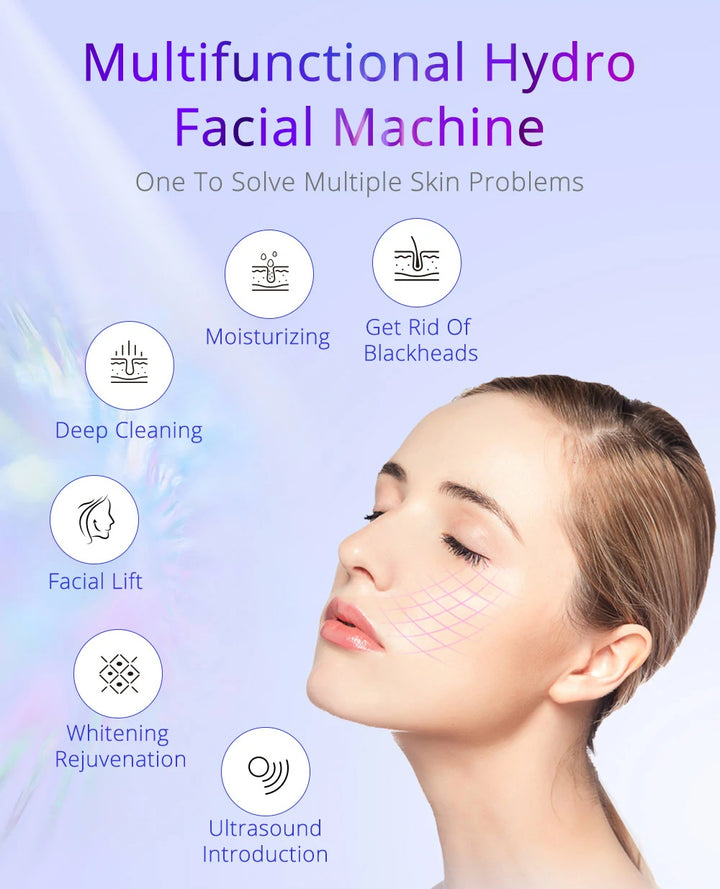 Solve problems of 6 In 1 Peneelily Ultrasonic Hydrodermabrasion Facial Machine