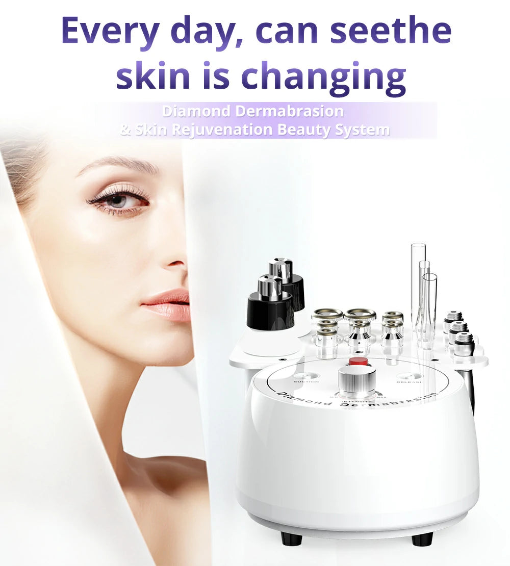 Functions of 3 In 1 Microdermabrasion Machine