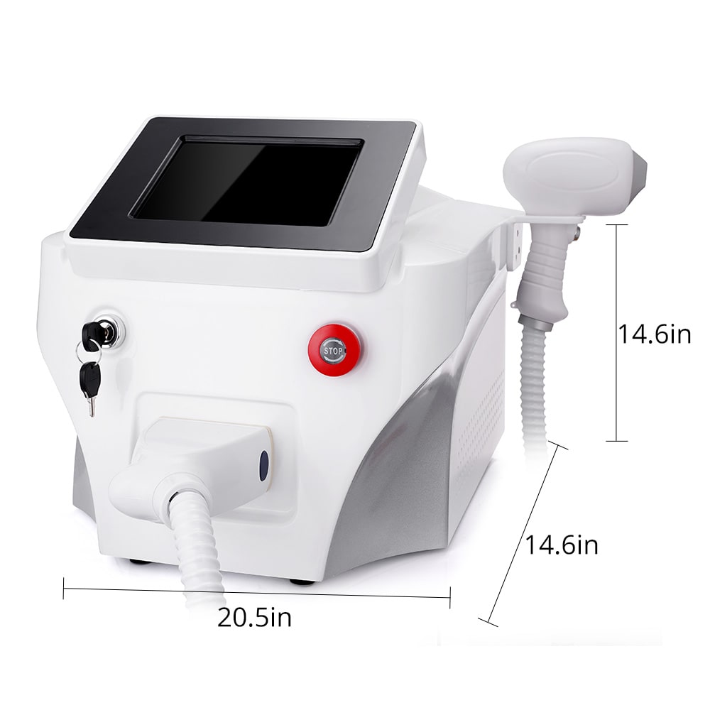 Product size of 3 In 1 Diode Laser 755nm/808nm/1064nm Hair Removal Machine